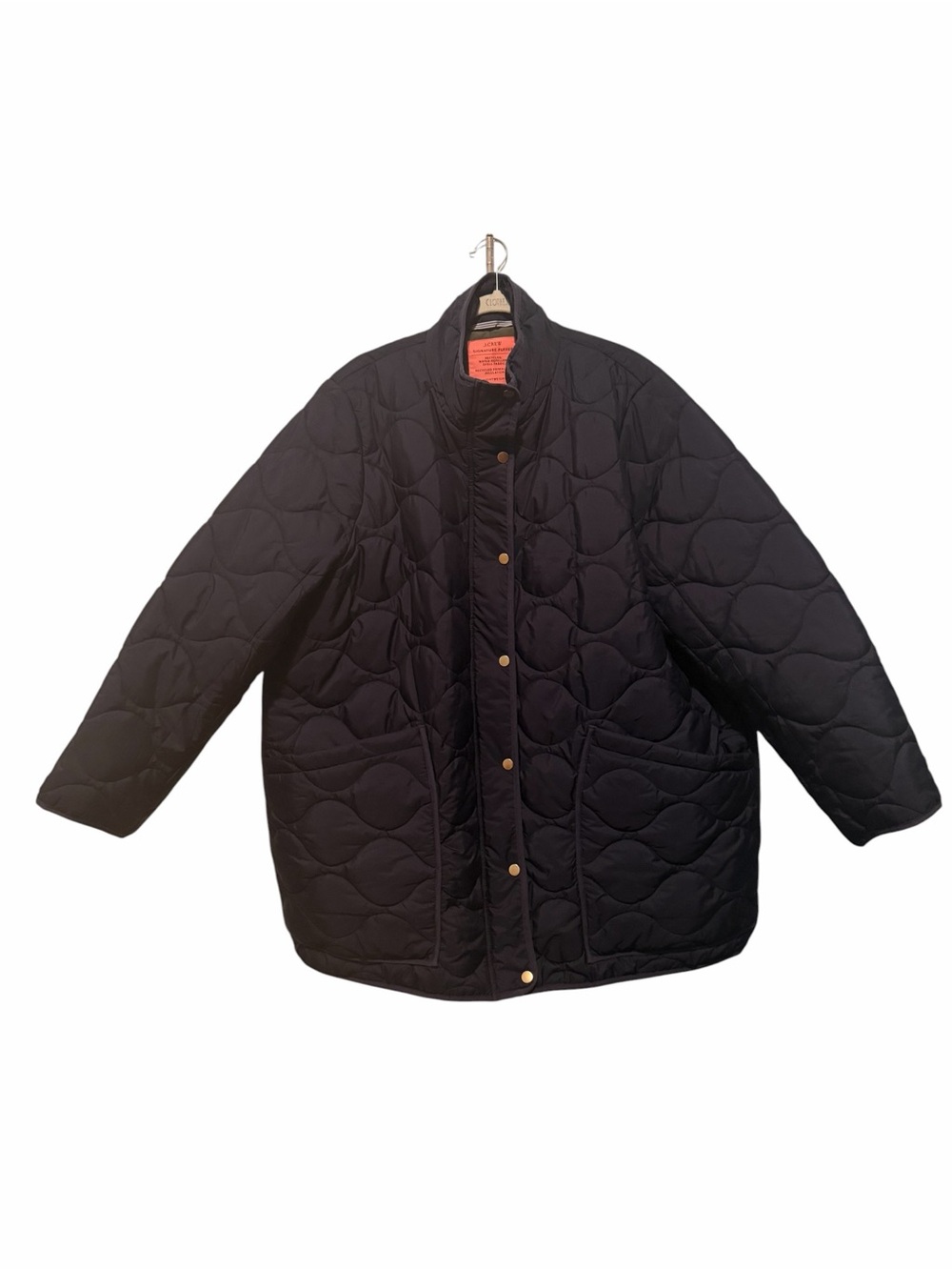J. Crew Women’s Navy Quilted Puffer Jacket Lightweight Warmth 3X